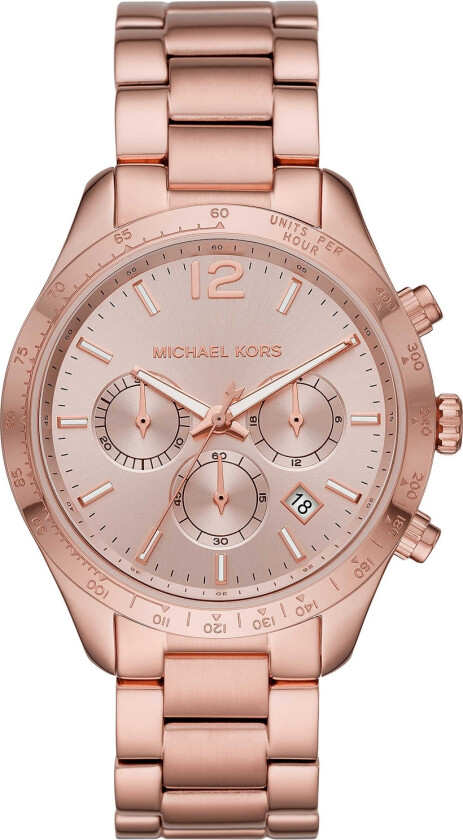 Layton MK6796 - Kvarts - Rosegull - Dameklokker - Rustfritt stål - ledd m/pin - Mineral