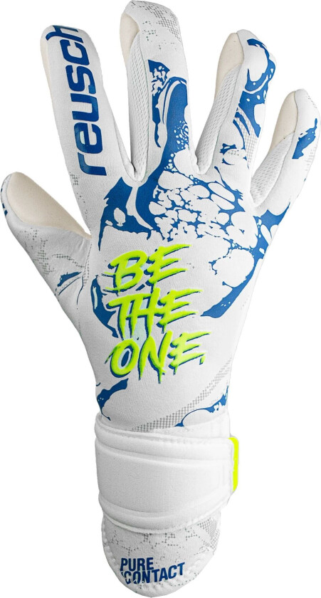 Pure Contact Silver, keeperhanske, fotball, voksen White/deep Blue