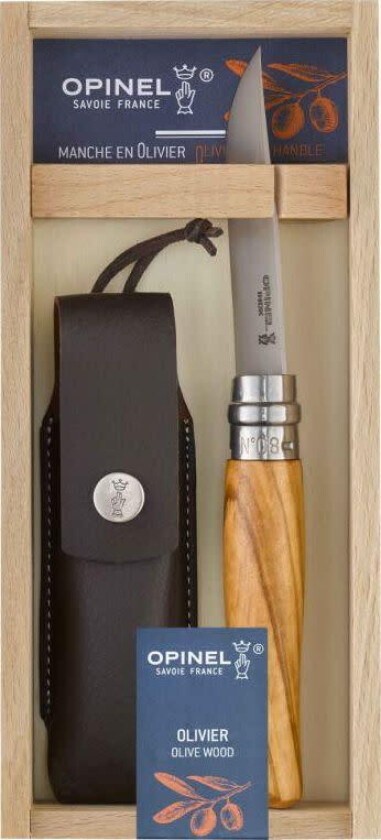 Olive Wood No08 + sheath OneSize, NoColour