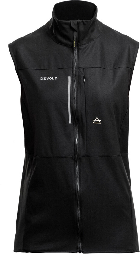 Running Merino Vest Dame Caviar L