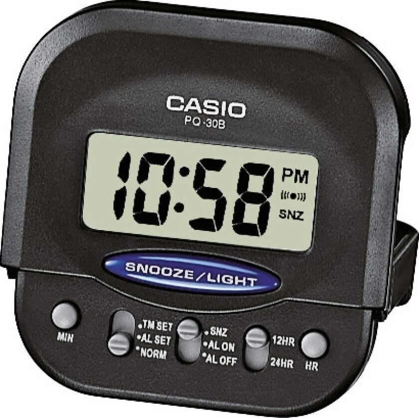 Alarm Clock PQ-30B-1EF - Digital - Sort - - - Akryl