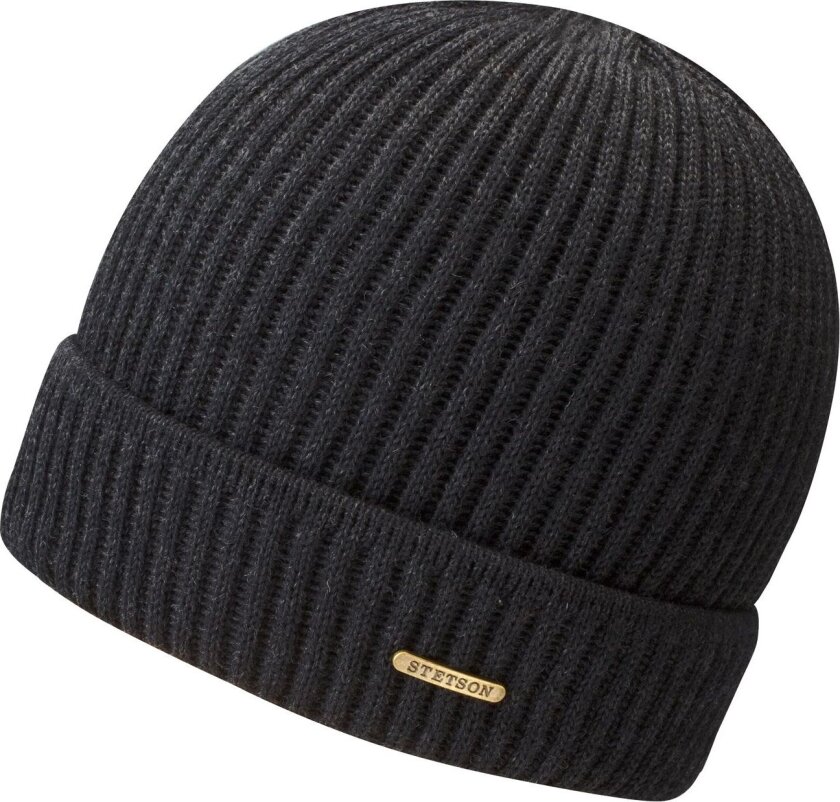 Unisex Beanie Merino Wool OneSize, Black