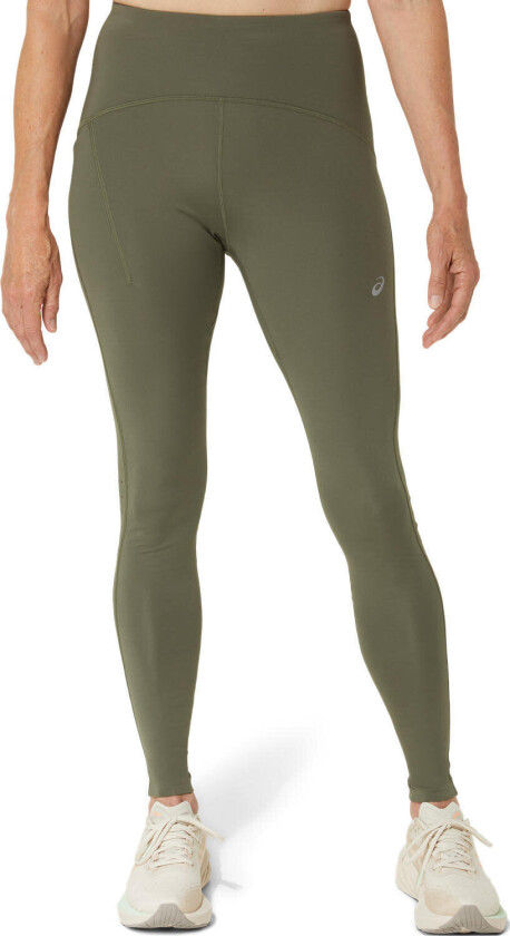 Asics Women's Road High Waist Tight Mantle Green S, Mantle Green