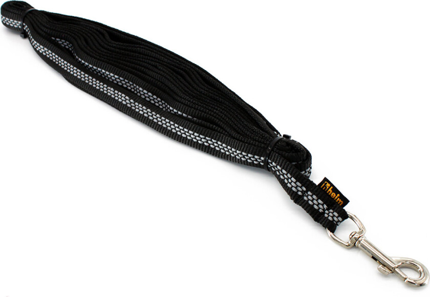 søkeline med reflekser, svart - 10 m lang, 19 mm bred