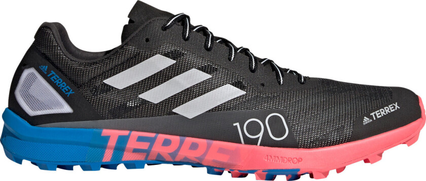 Men's Terrex Speed Pro Trail Running Shoes 46, Core Black/Crystal White/Turbo