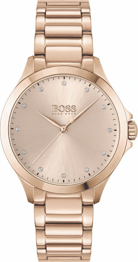 Grace 1502578 - Kvarts - Rosegull - Dameklokker - Rustfritt stål - ledd m/pin - Mineral