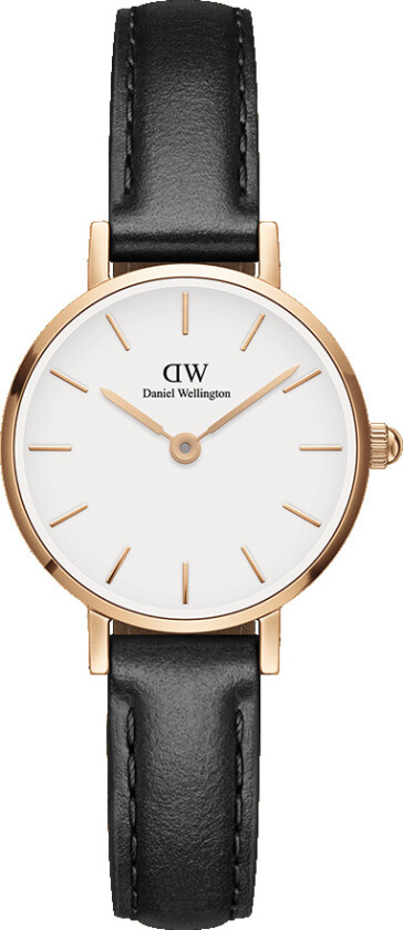 Classic Petite 24mm Sheffield White Rose Gold DW00100443 - Kvarts - Rosegull - Dameklokker - Skinn - Mineral
