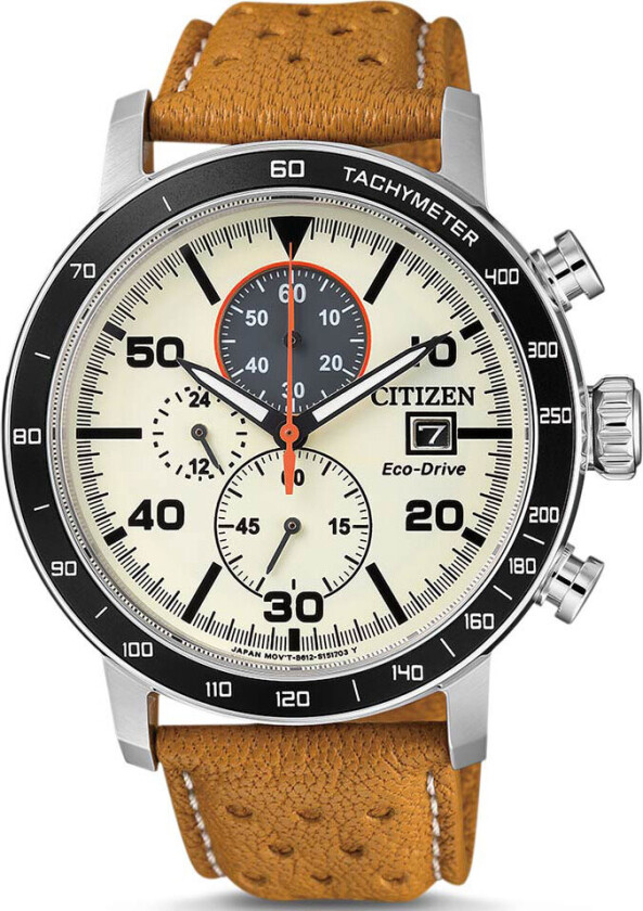 Eco-Drive Solar CA0641-16X - Kvarts - Sølv - Herreklokker - Skinn - Mineral