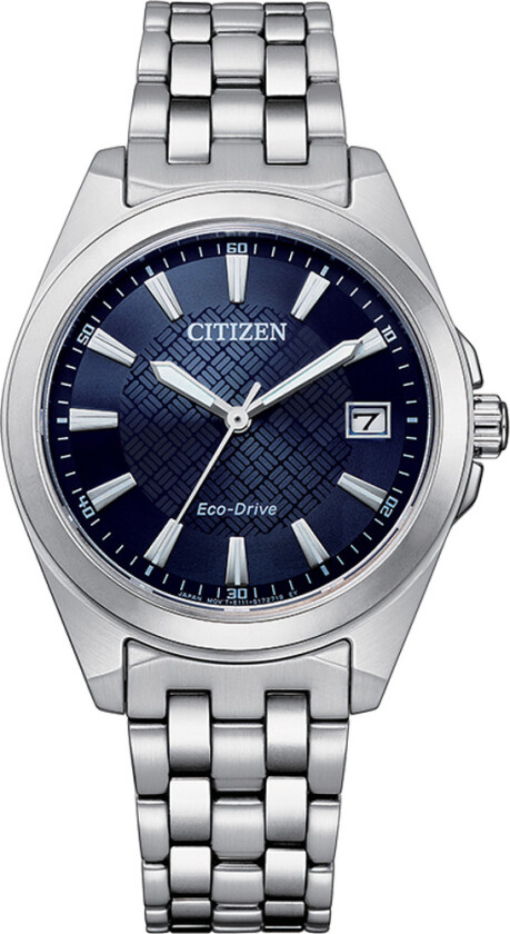 Eco-Drive Classic EO1210-83L - Kvarts - Sølv - Dameklokker - Rustfritt stål - ledd m/pin - Safir