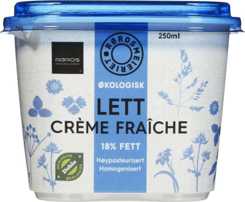 Creme Fraiche Lett 250ml Økol Rørosmeieriet