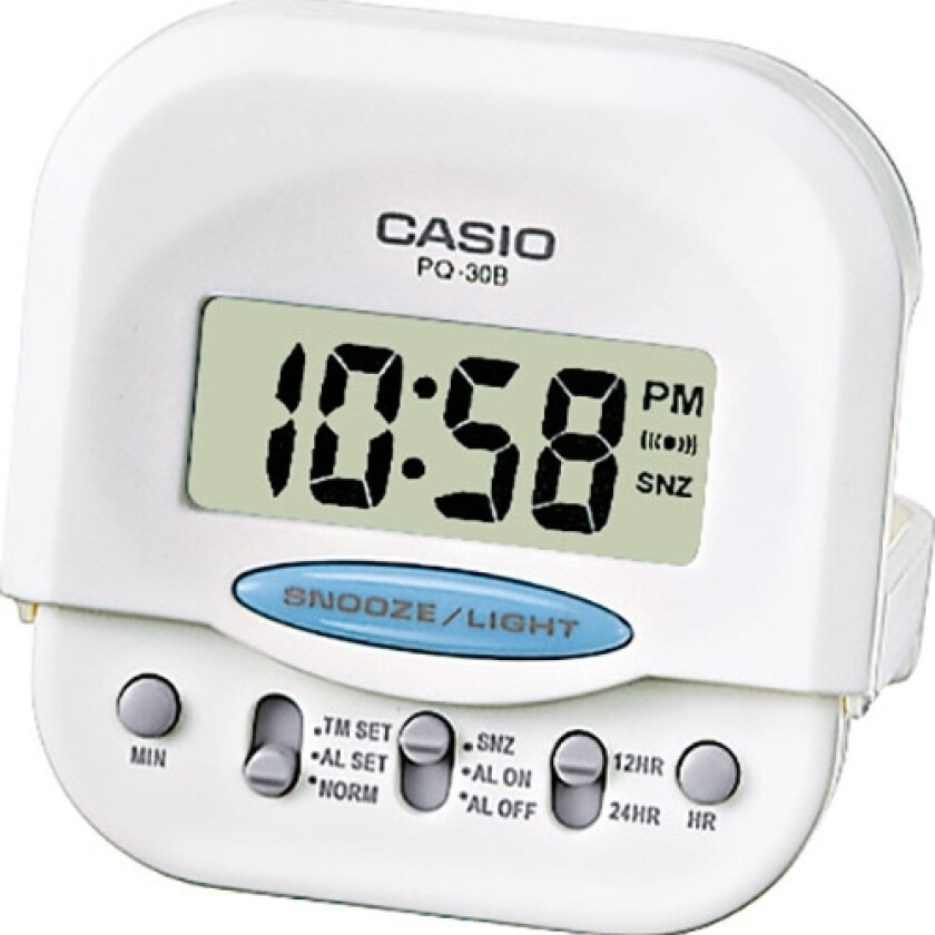 Alarm Clock PQ-30B-7EF - Digital - Hvit - - - Akryl