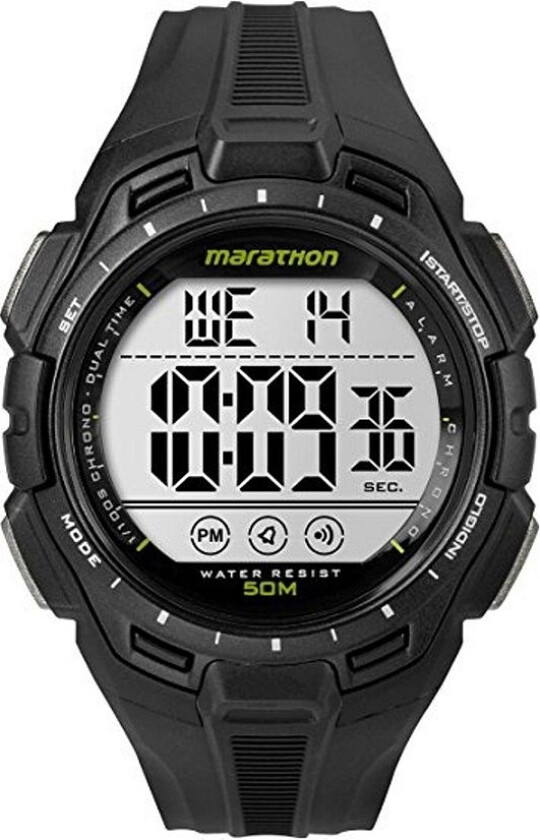 Marathon TW5K94800 - Digital - Sort - Herreklokker - Resin - Mineral