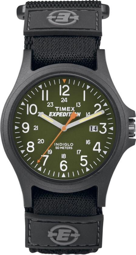 Expedition TW4B00100 - Kvarts - Sort - Herreklokker - Stoff - Akryl