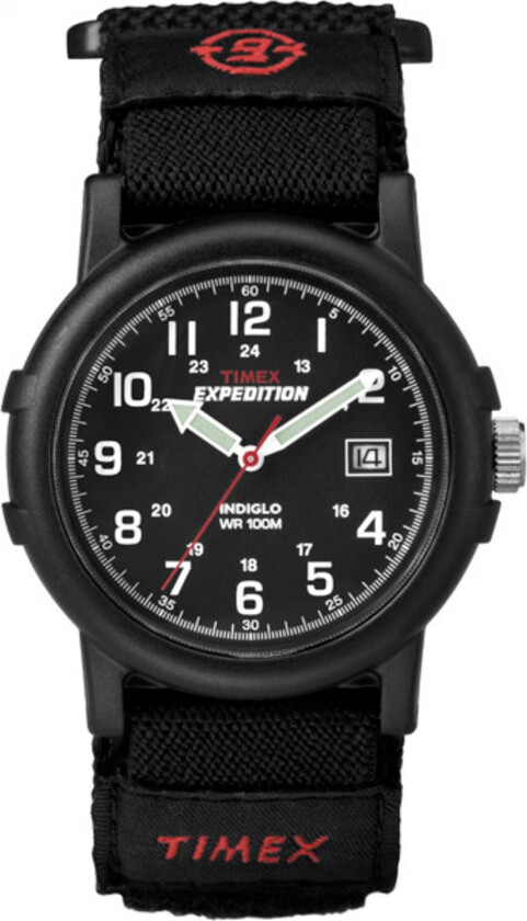 Expedition T40011 - Kvarts - Sort - Herreklokker - Stoff - Akryl
