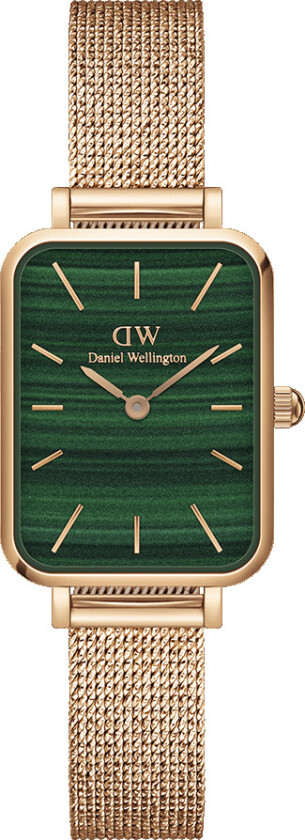 Quadro Melrose Green DW00100437 - Kvarts - Rosegull - Dameklokker - Meshlenke - Mineral