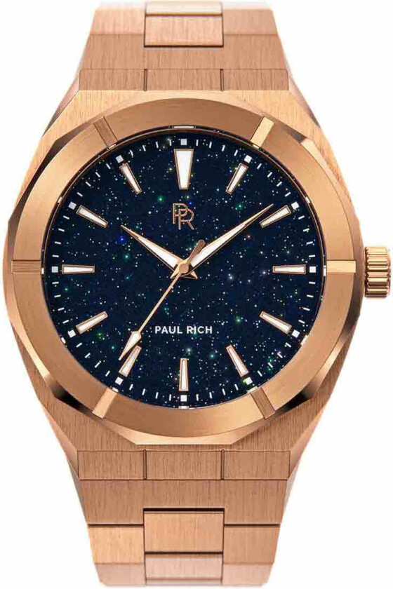 Star Dust Rose Gold 42mm - Kvarts - Rosegull - Herreklokker - Rustfritt stål - ledd m/pin -