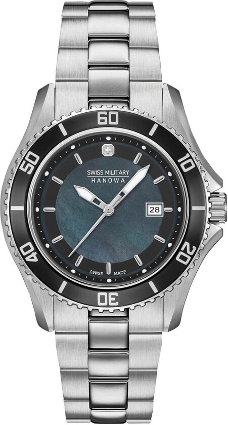 Nautila Pearl 06-7296.7.04.007 - Kvarts - Sølv - Dameklokker - Rustfritt stål - ledd m/pin - Safir