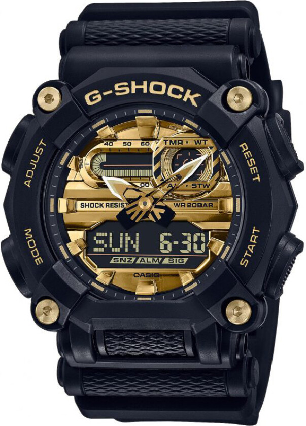 G-Shock GA-900AG-1AER - Anadigi - Sort - Herreklokker - Resinledd - Mineral