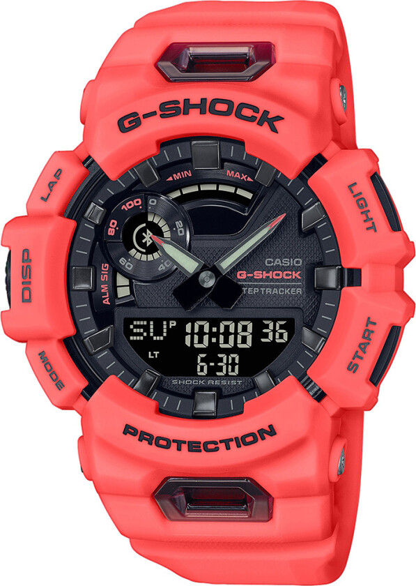 G-Shock Steptracker Bluetooth GBA-900-4AER - Anadigi - Oransje - Herreklokker - Resin - Mineral