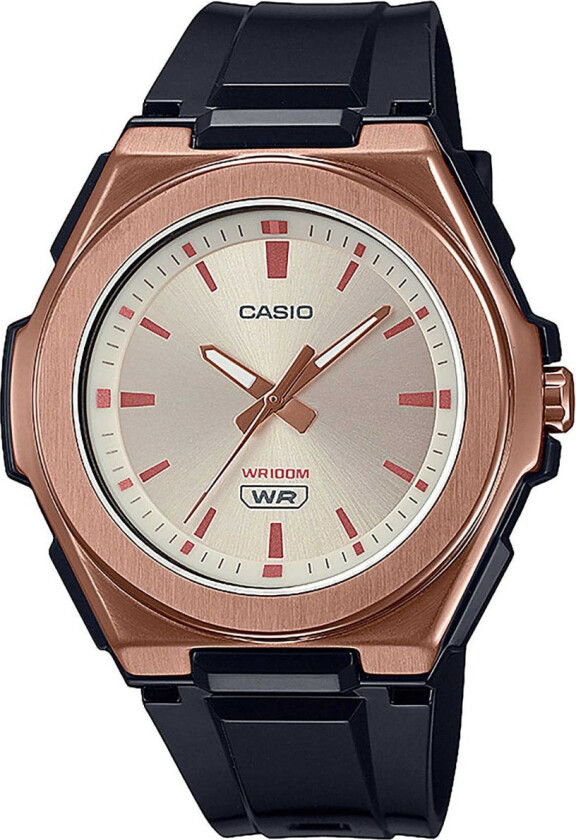 Classic LWA-300HRG-5EVEF - Kvarts - Rosegull - Dameklokker - Resin - Akryl