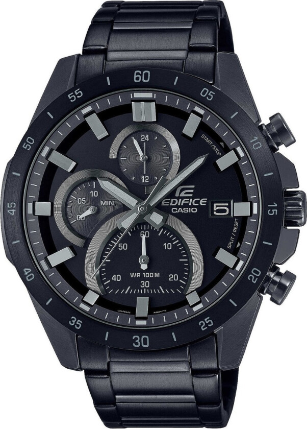 Edifice EFR-571MDC-1AVUEF - Kvarts - Sort - Herreklokker - Rustfritt stål - ledd m/pin - Mineral