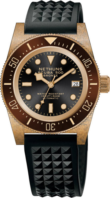 Scuba 500 Bronze Automatic Diver SB522 - Automatisk - Bronse - Herreklokker - Gummi - Safir