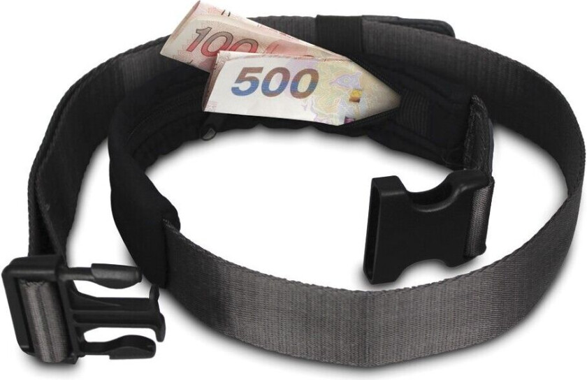 Cashsafe 25 Deluxe Travel Belt Wallet OneSize, Black