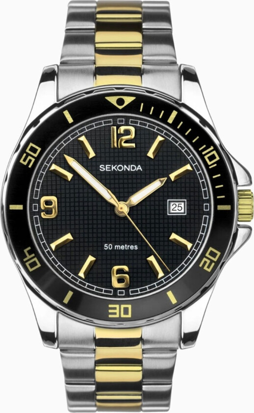 Mens Steel Watch 1581 - Kvarts - Sølv - Herreklokker - Rustfritt stål - ledd m/pin - Mineral