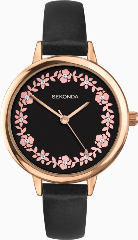 Ladies Leather Watch 2818 - Kvarts - Rosegull - Dameklokker - Skinn - Mineral