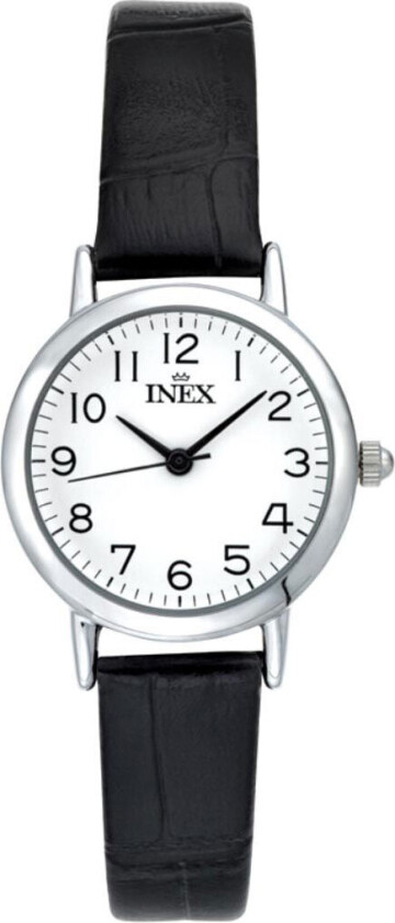 Inex Ladies Silver White A12156S0A - Kvarts - Sølv - Dameklokker - Skinn - Mineral