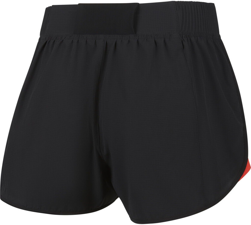 Run Division Tempo Shorts Dame Black/Bright Chrimson M