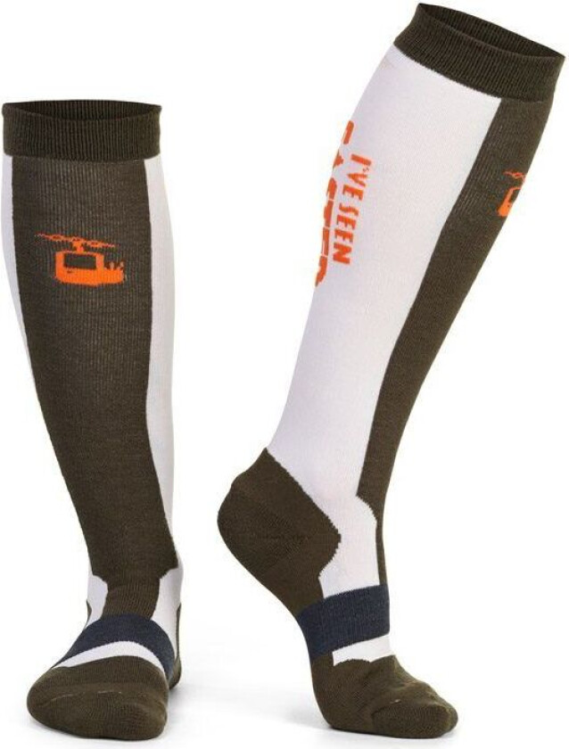 Bilde av House Of Hygge Skisokker Glaciers Mrkebl Grnn Oransje S(36-39)