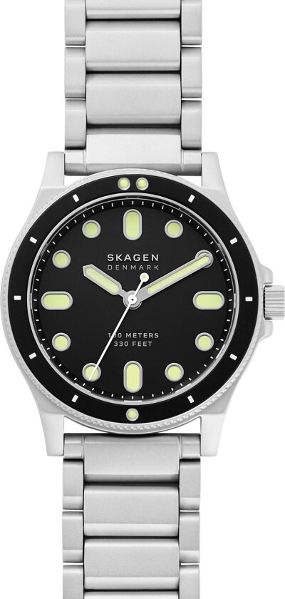 Fisk SKW6666 - Kvarts - Sølv - Herreklokker - Rustfritt stål - ledd m/pin - Mineral
