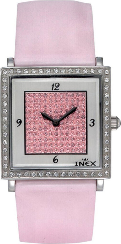 Inex Ladies Silver Pink A58777S14KV - Kvarts - Sølv - Dameklokker - Skinn - Mineral