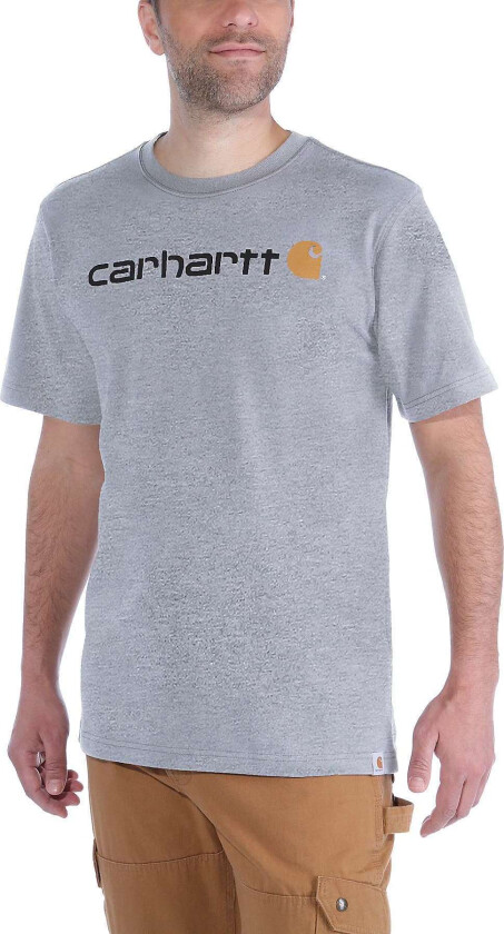 Men's Core Logo T-Shirt Short Sleeve M, Heather Grey