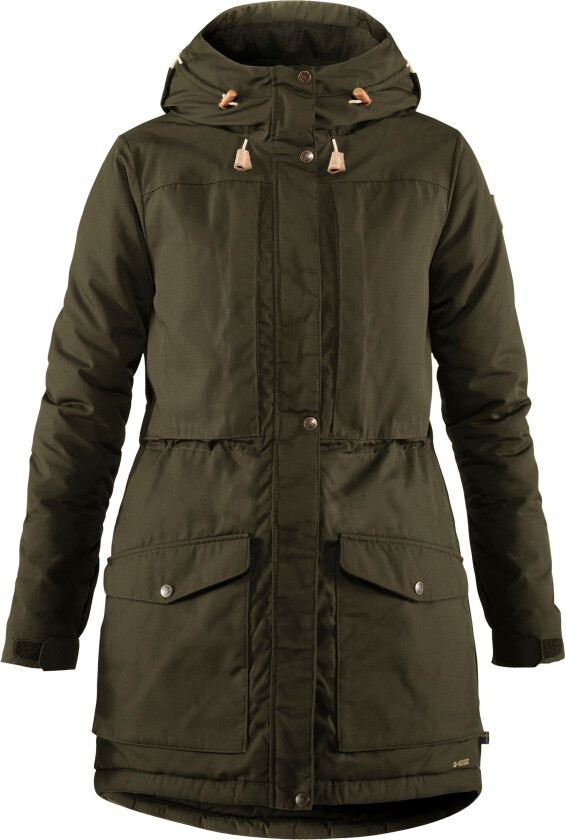 Women's Singi Wool Padded Parka S, Deep Forest