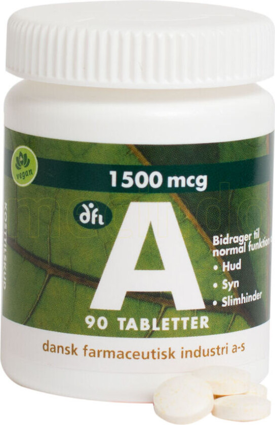Vitamin A 1500 mcg - 90 Tabletter