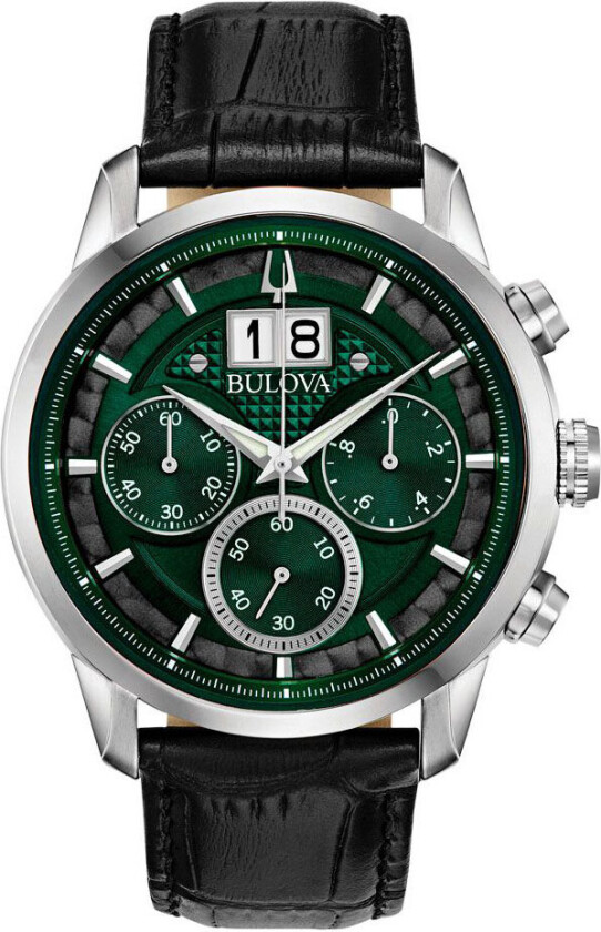 Sutton Classic 96B310 - Kvarts - Sølv - Herreklokker - Skinn - Mineral