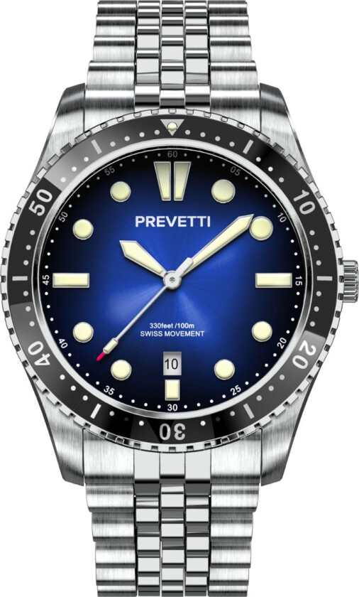 Urbane Proxima Swiss Movement PR1702 - Kvarts - Sølv - Herreklokker - Rustfritt stål - ledd m/pin - Safir