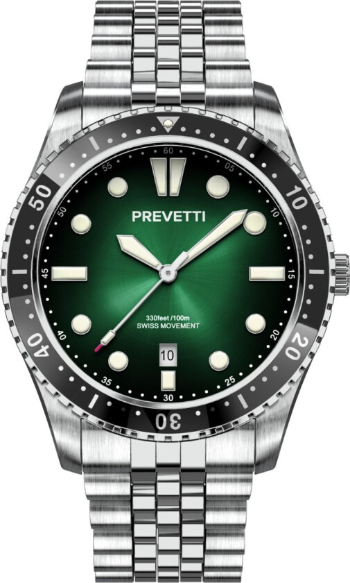 Urbane Proxima Swiss Movement PR1705 - Kvarts - Sølv - Herreklokker - Rustfritt stål - ledd m/pin - Safir