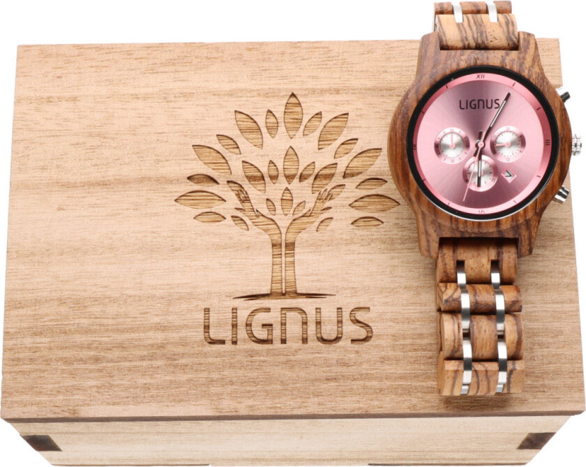 Charlotte Zebra Wood Chronograph LW0202 - Kvarts - Tree - Dameklokker - Tre - Mineral