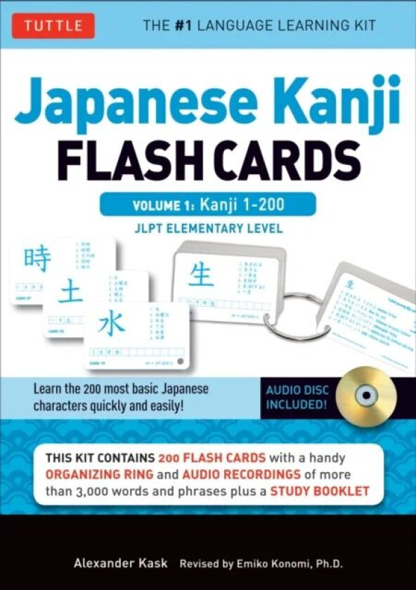 Japanese Kanji Flash Cards Kit Volume 1 av Alexander Kask