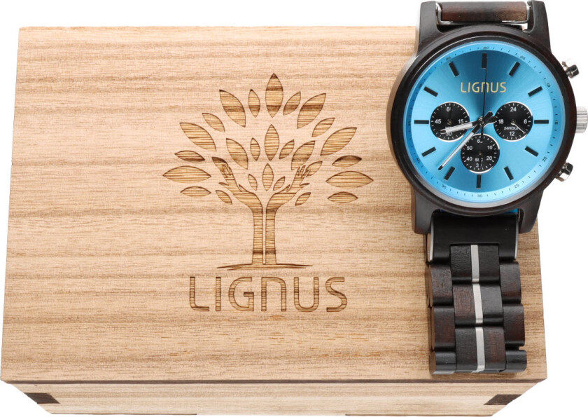 Maui Ebony Wood Chronograph LW0302 - Kvarts - Tree - Herreklokker - Tre - Mineral