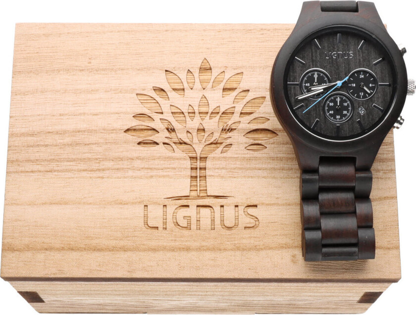 Brando Ebony Wood Chronograph LW0701 - Kvarts - Tree - Herreklokker - Tre - Mineral