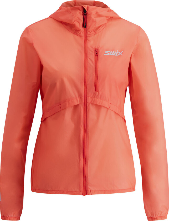 Women's Pace Wind Light Hooded Jacket L, Cayenne