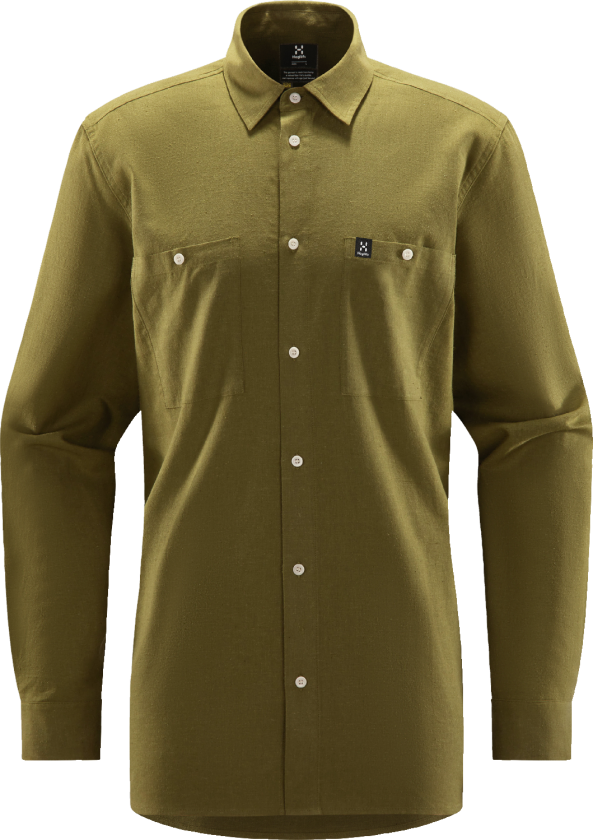 Men's Curious Hemp Shirt S, Olive Green