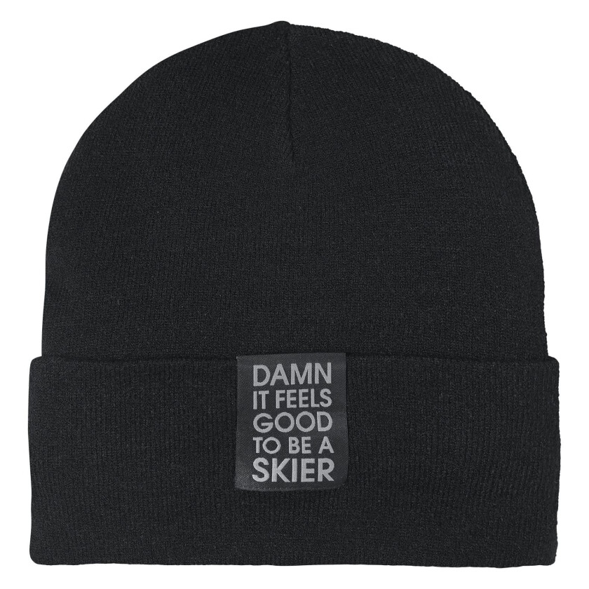 Skier Beanie ONESIZE, Black Solid