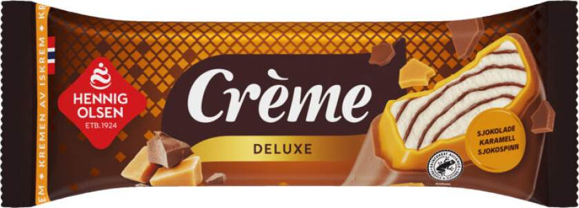 Crème Deluxe m/Sjokoladesaus Is