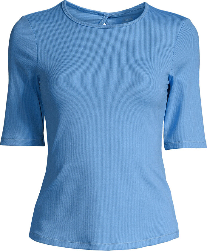 Rib Tee Dame Crete Blue 38