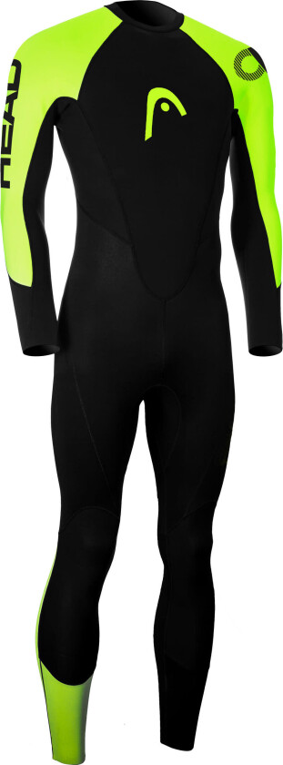 Head Men's OW Explorer Wetsuit 3.2.2 XL, Black/Lime